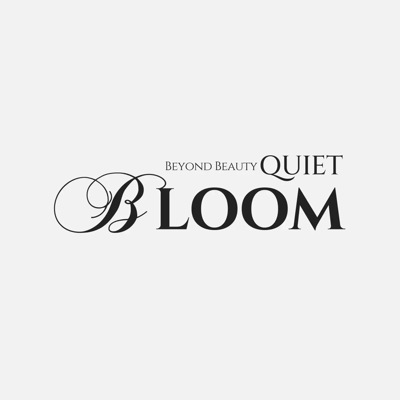 黒 クラシック ビューティー ロゴ ロゴビューティーテキスト