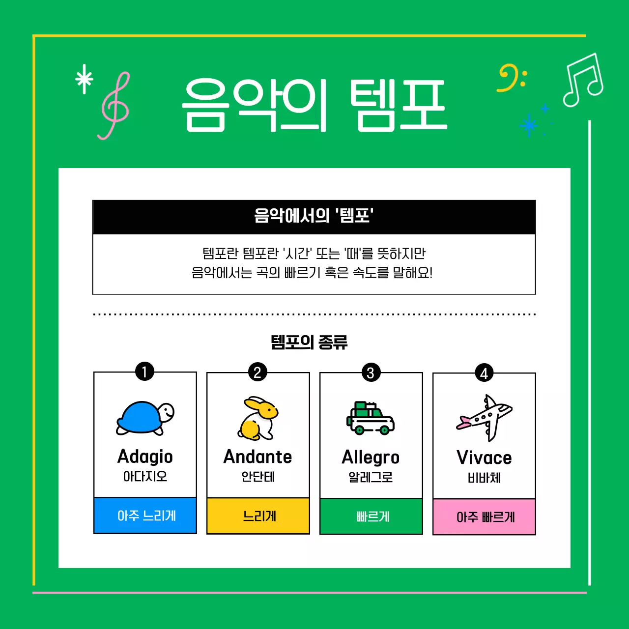 파랑과 핑크의 단순한 클래식 음악 상식 정보