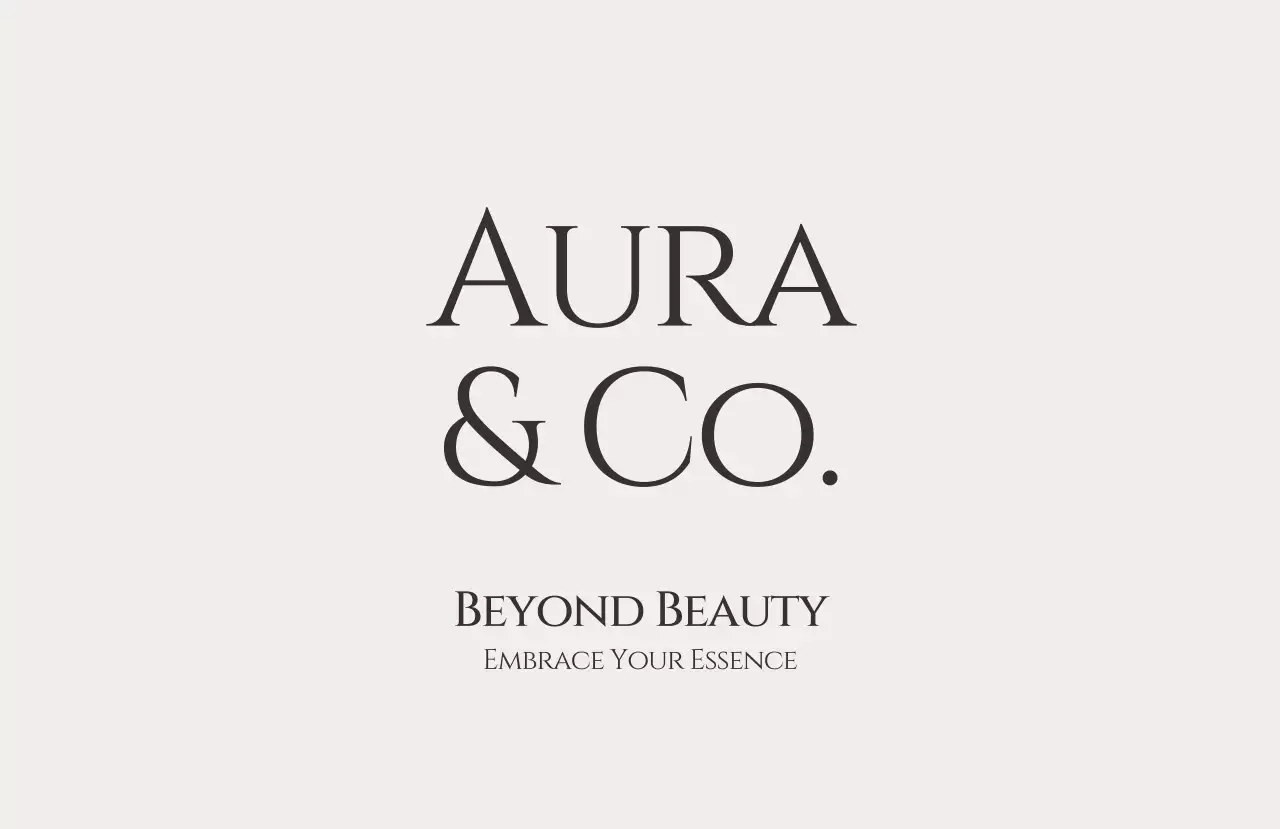 ベージュ シンプル ビューティー ロゴ ロゴビューティーテキスト