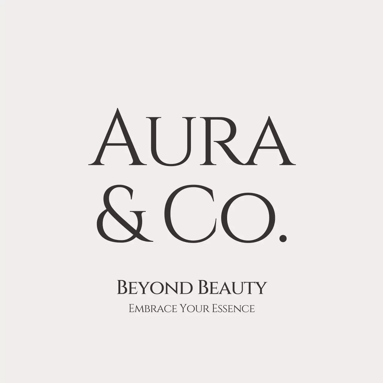 白 シンプル 美容 ロゴ ロゴビューティーテキスト