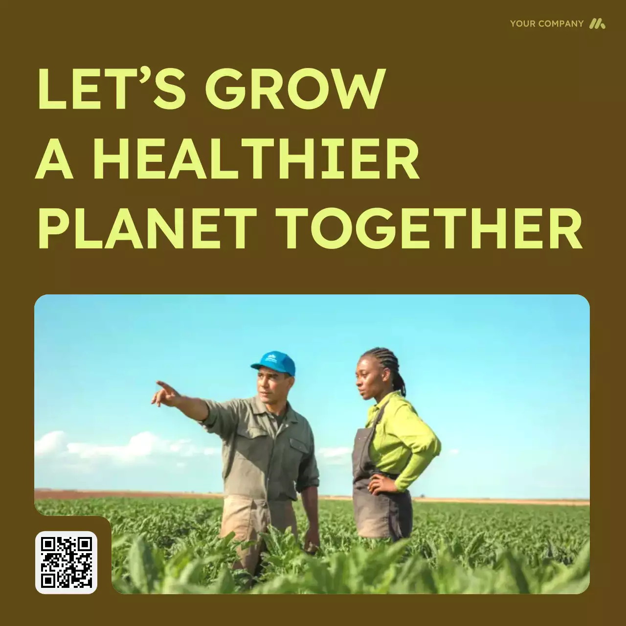 Brown Modern Agriculture Promotion Carousel