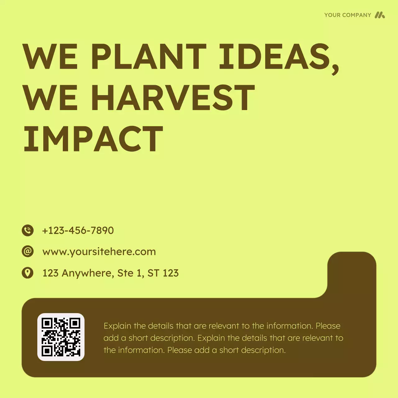 Brown Modern Agriculture Promotion Carousel