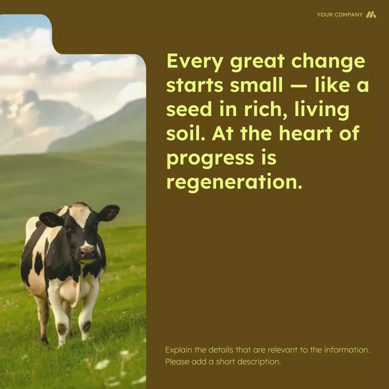 Brown Modern Agriculture Promotion Carousel