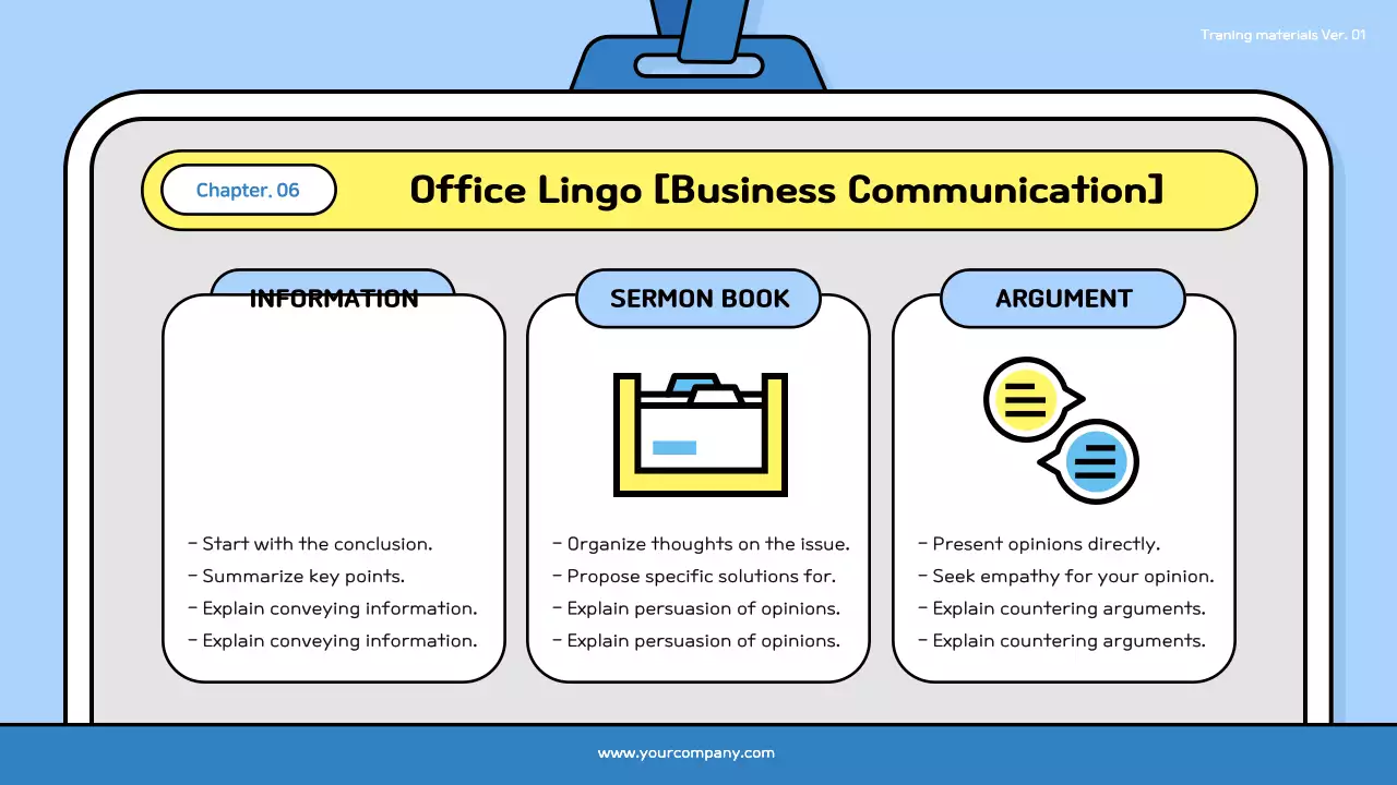 Blue Simple Workplace Guide Presentation