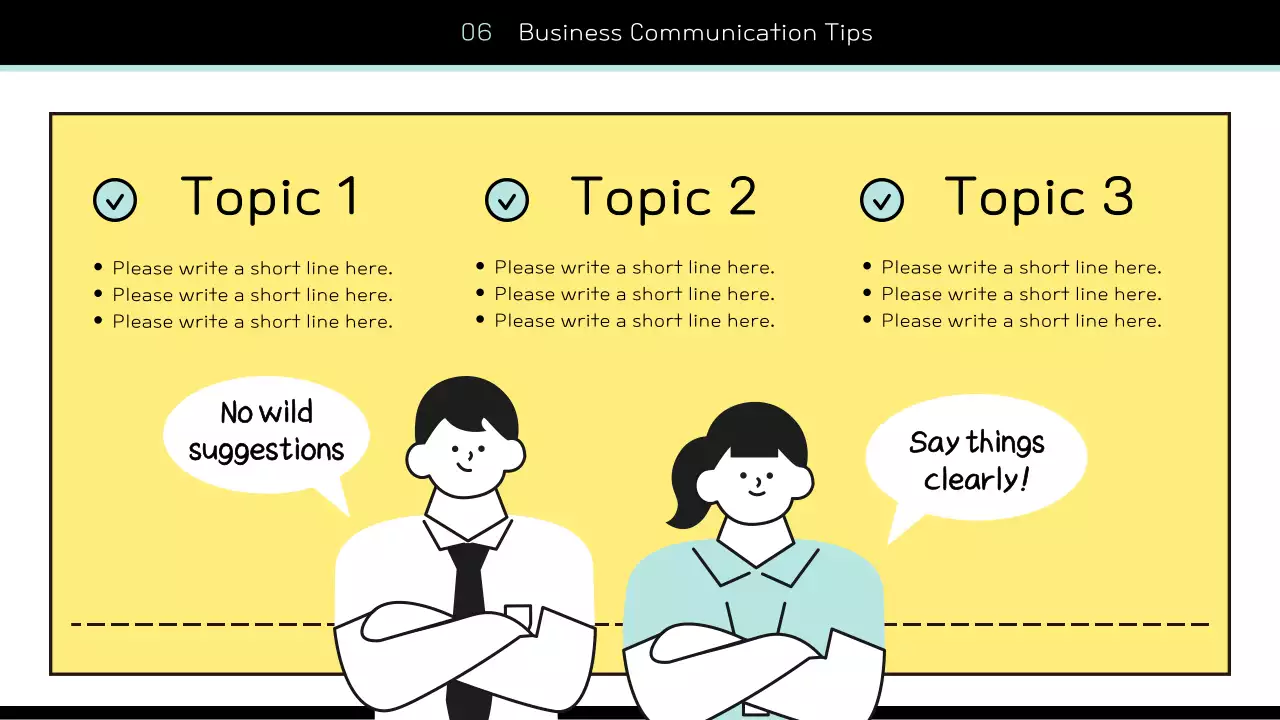 옐로우 미니멀 세미나 초대장 프레젠테이션