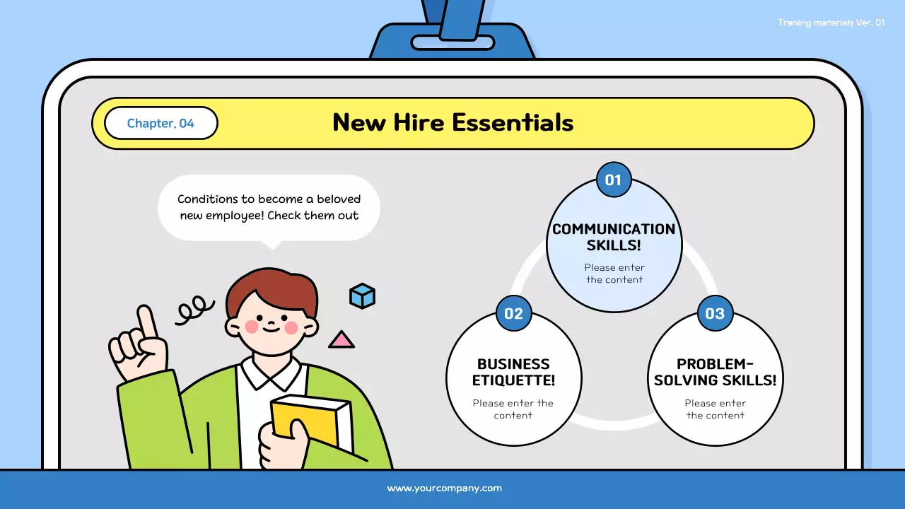 Blue Simple Workplace Guide Presentation