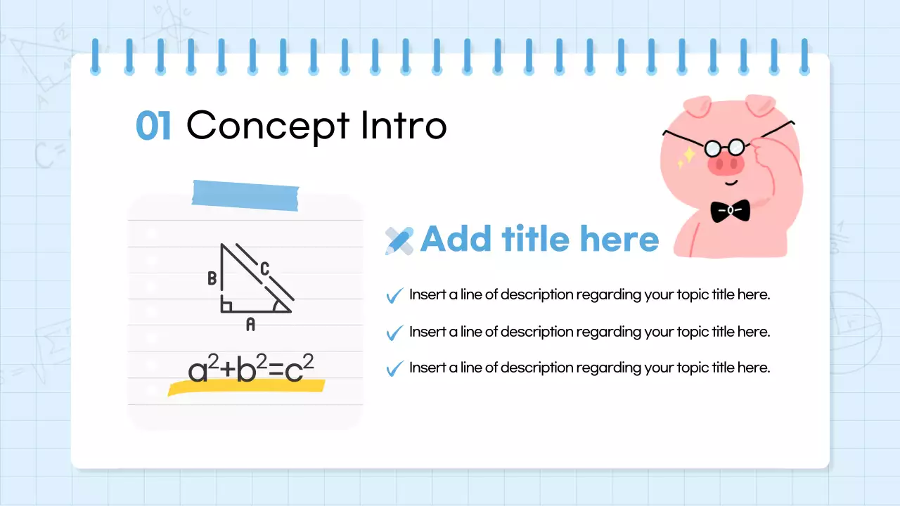 Blue Simple Math Course Presentation