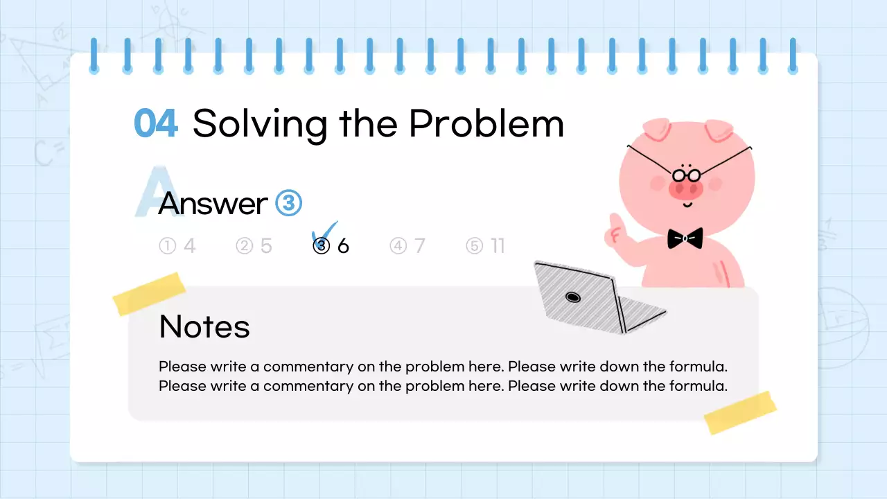 Blue Simple Math Course Presentation