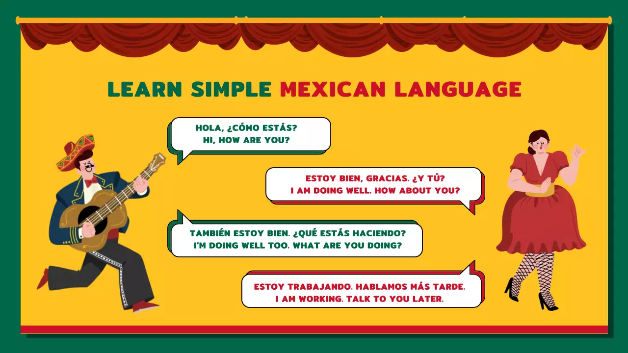 Presentasi Undangan Budaya Kuning Meksiko