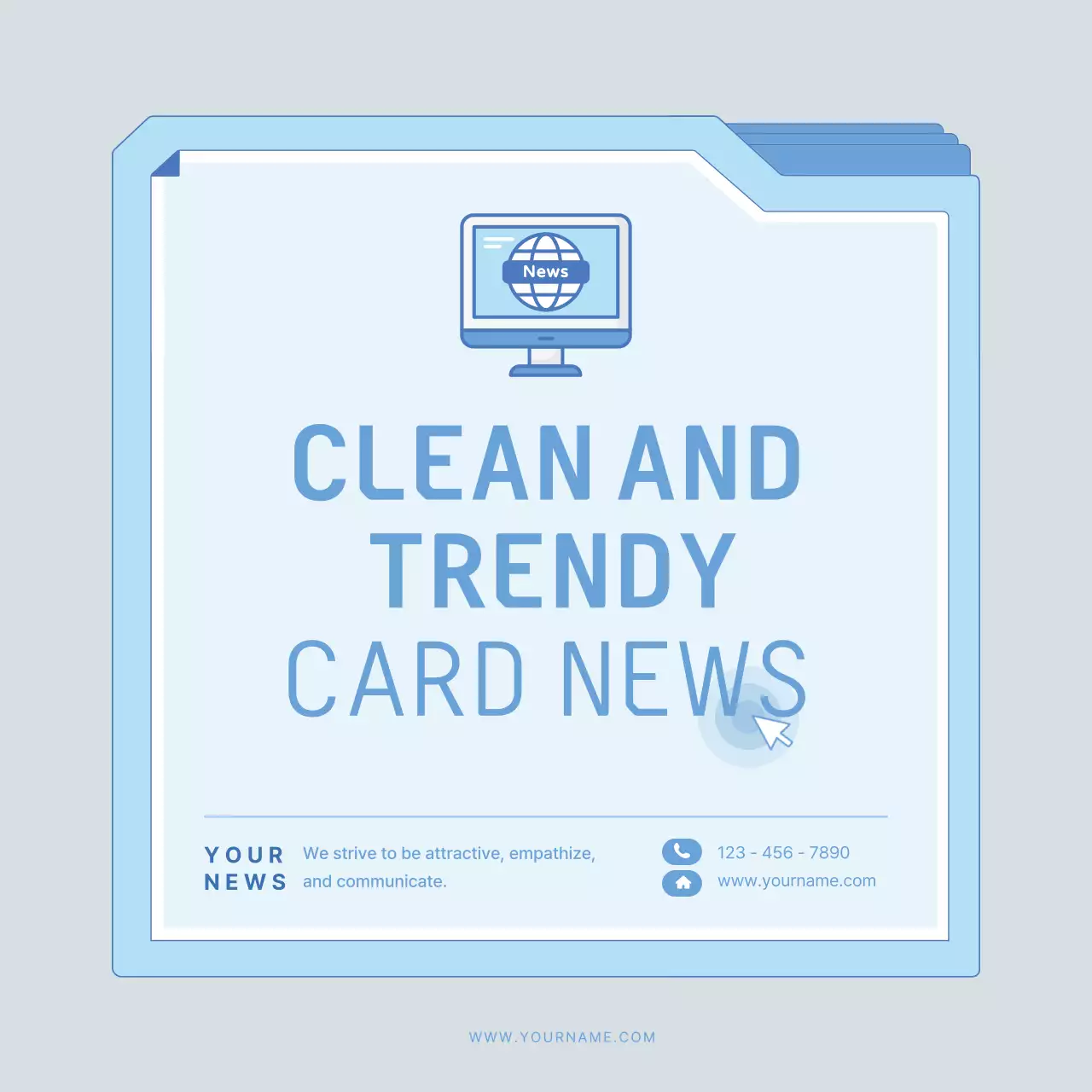 Blue Modern News Document Instagram Carousel