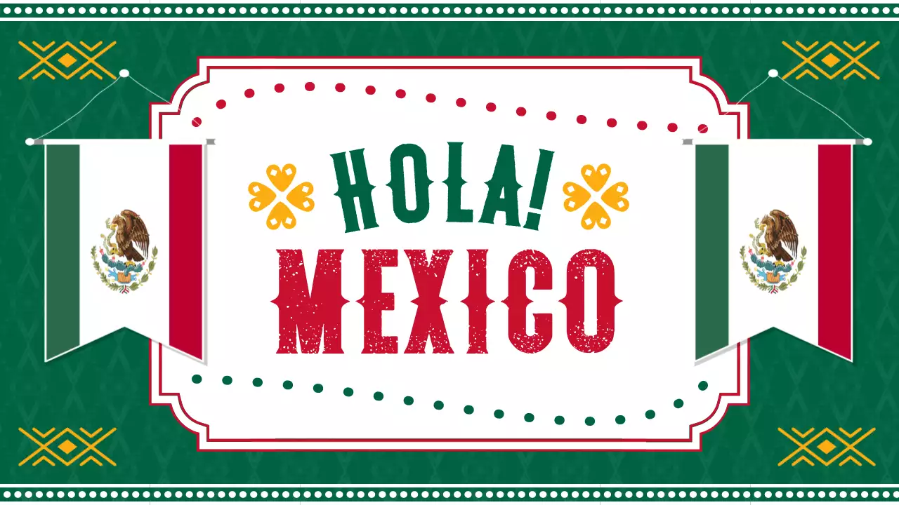 Green Traditional Mexico Announcement Presentation