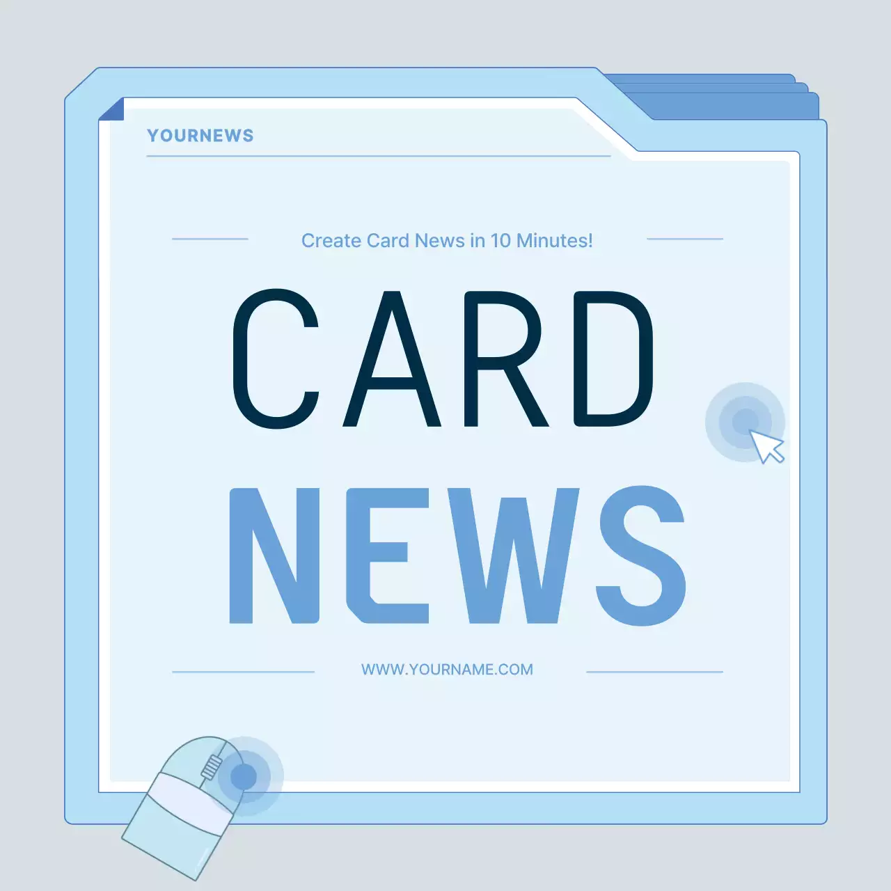 Blue Modern News Document Instagram Carousel