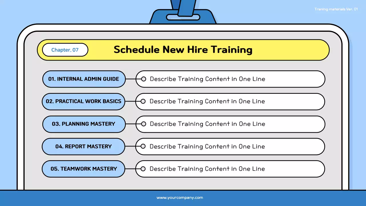 Blue Simple Workplace Guide Presentation