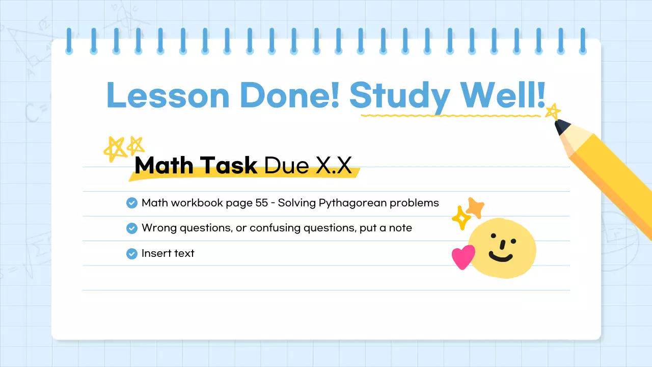 Blue Simple Math Course Presentation