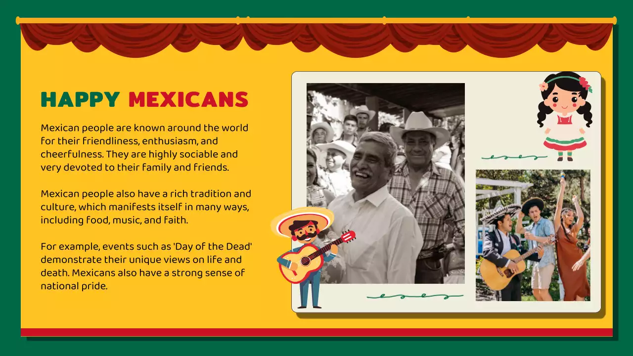 Presentasi Undangan Budaya Kuning Meksiko