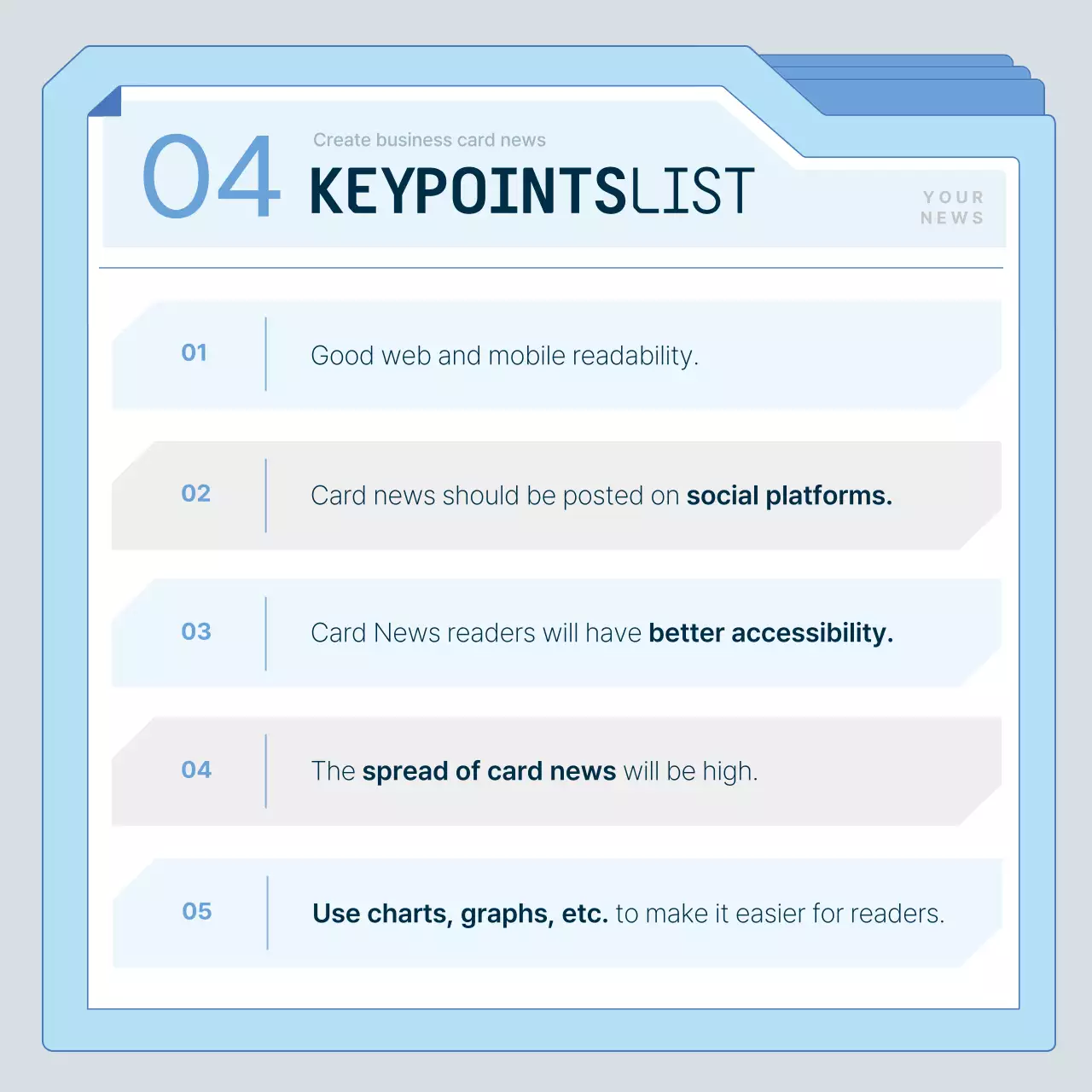 Blue Modern News Document Instagram Carousel