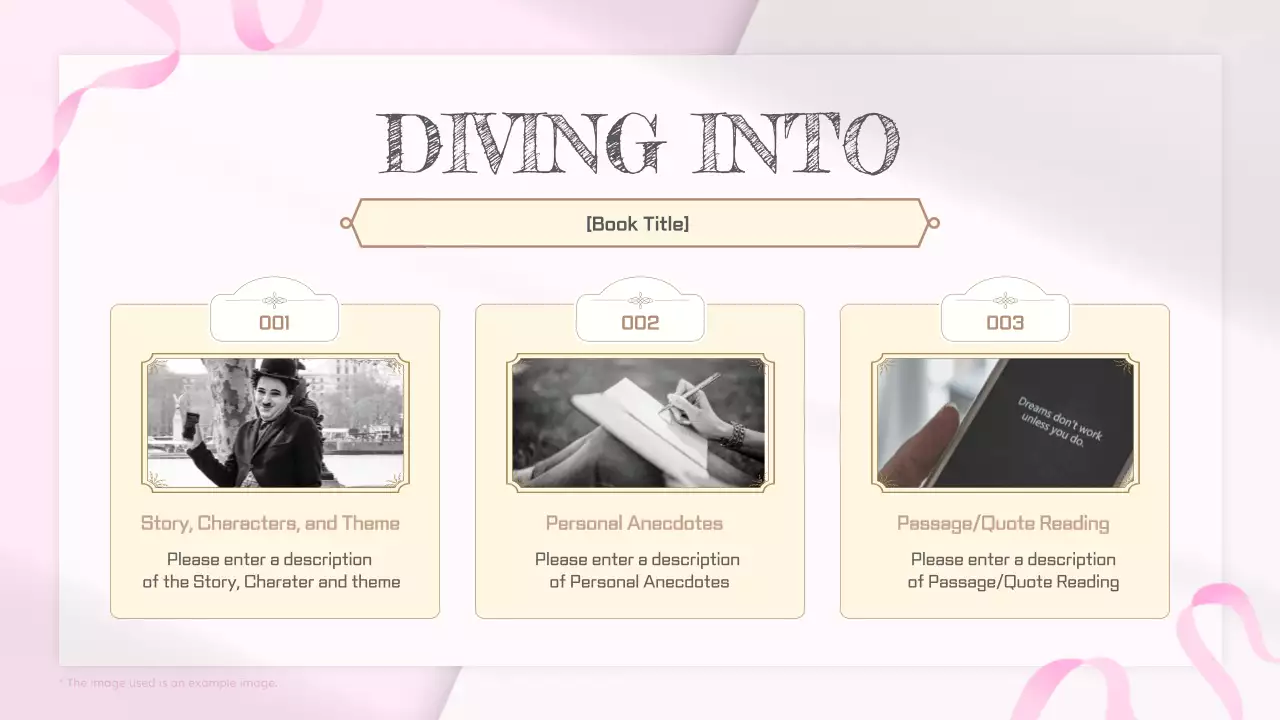 Pink Elegant Book Event Invitation Presentation