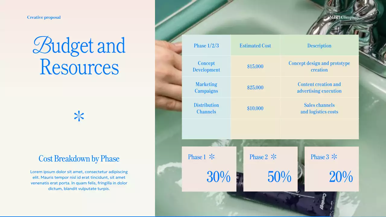 베이지 모던 비즈니스 플랜 프레젠테이션