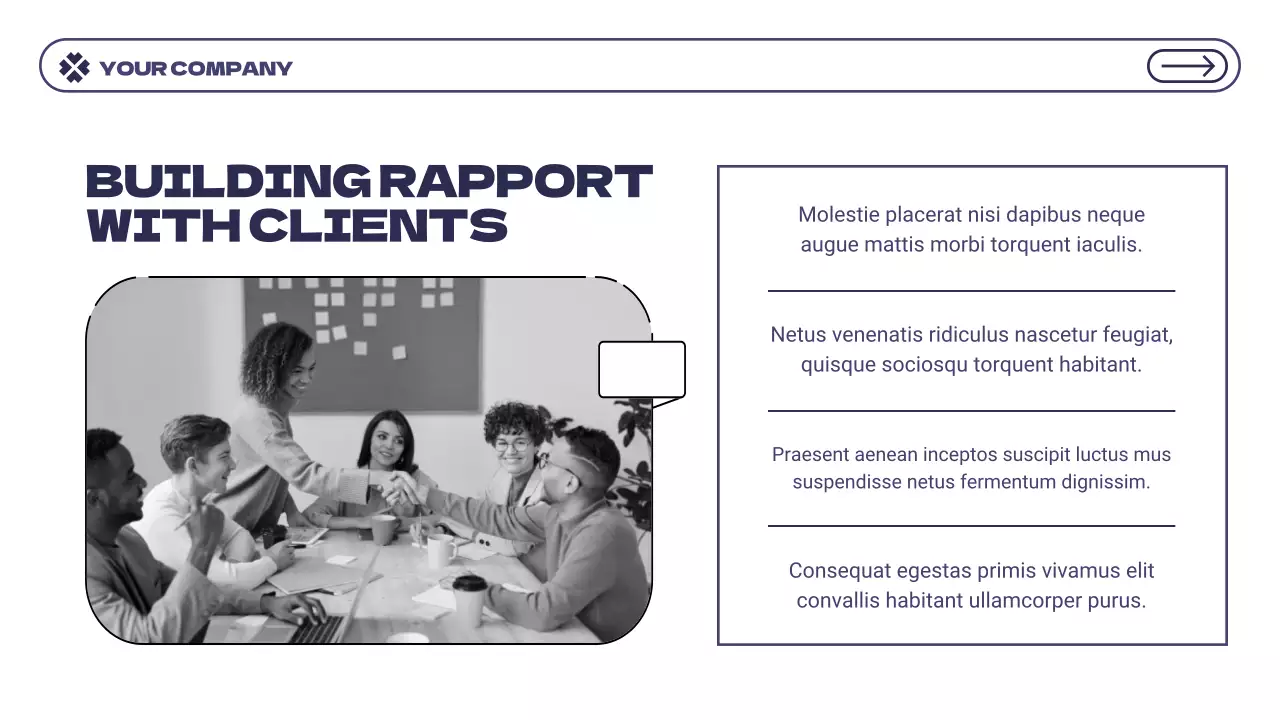 Navy Professional Sales Performance Presentation