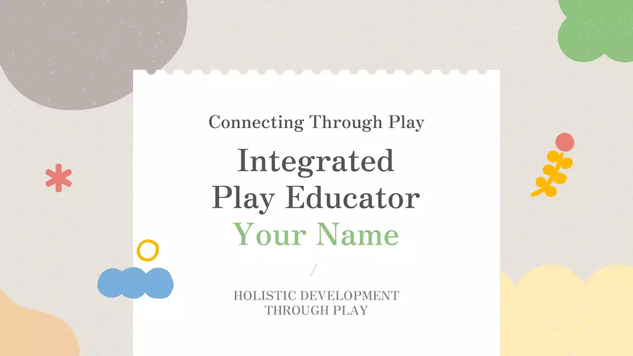 베이지색 장난기 있는 교육 프레젠테이션