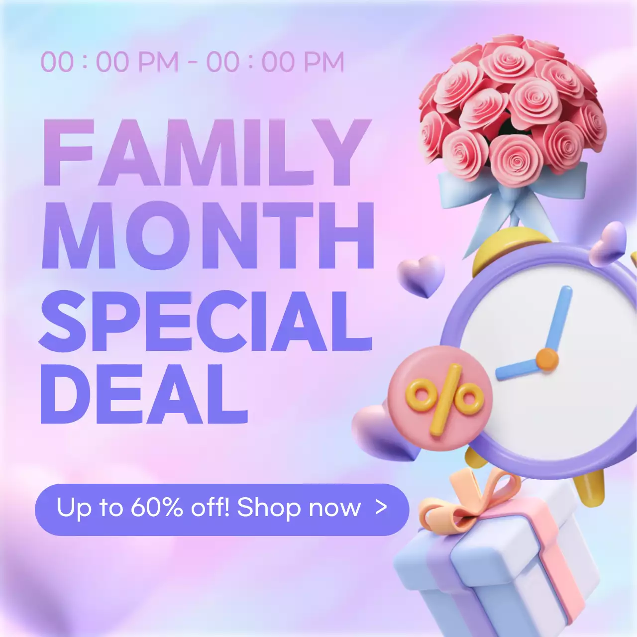 Pastel Trendy Promoção Primavera Instagram Carrossel