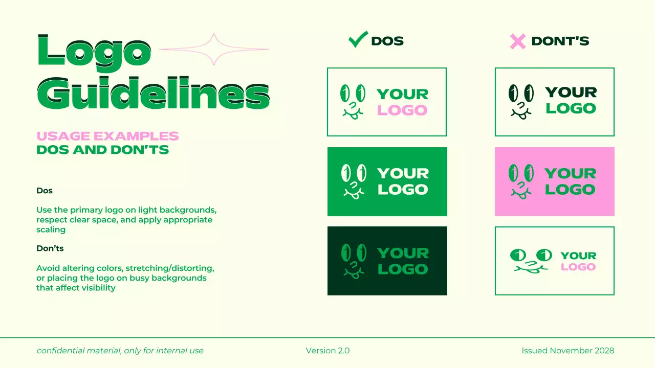 Green Modern Brand Guidelines Presentation