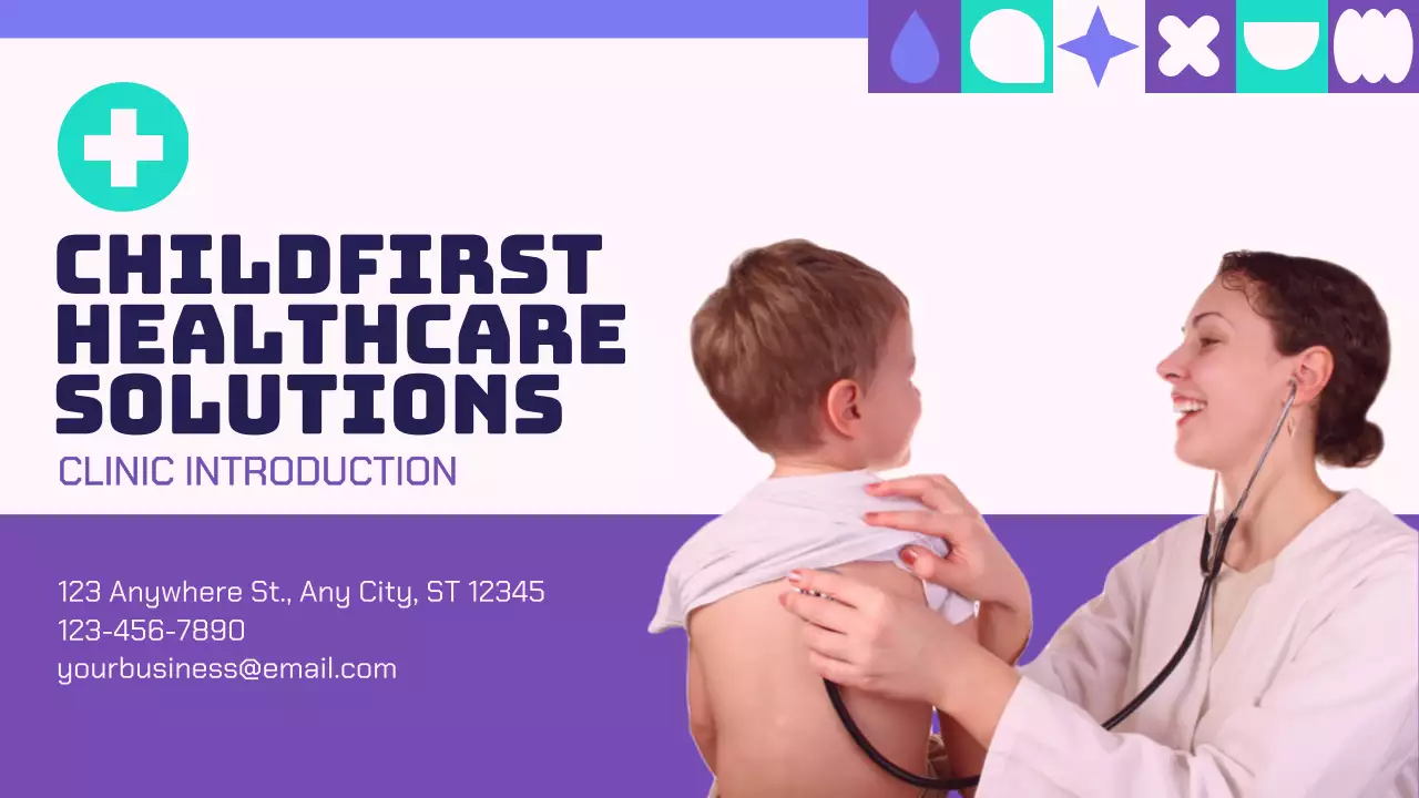 Purple Modern Healthcare Promotion Presentation