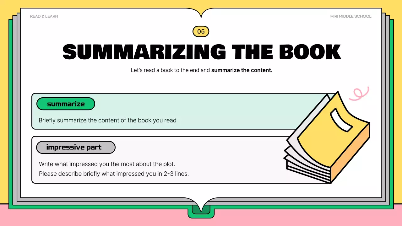 Pink Playful Reading Guide Presentation