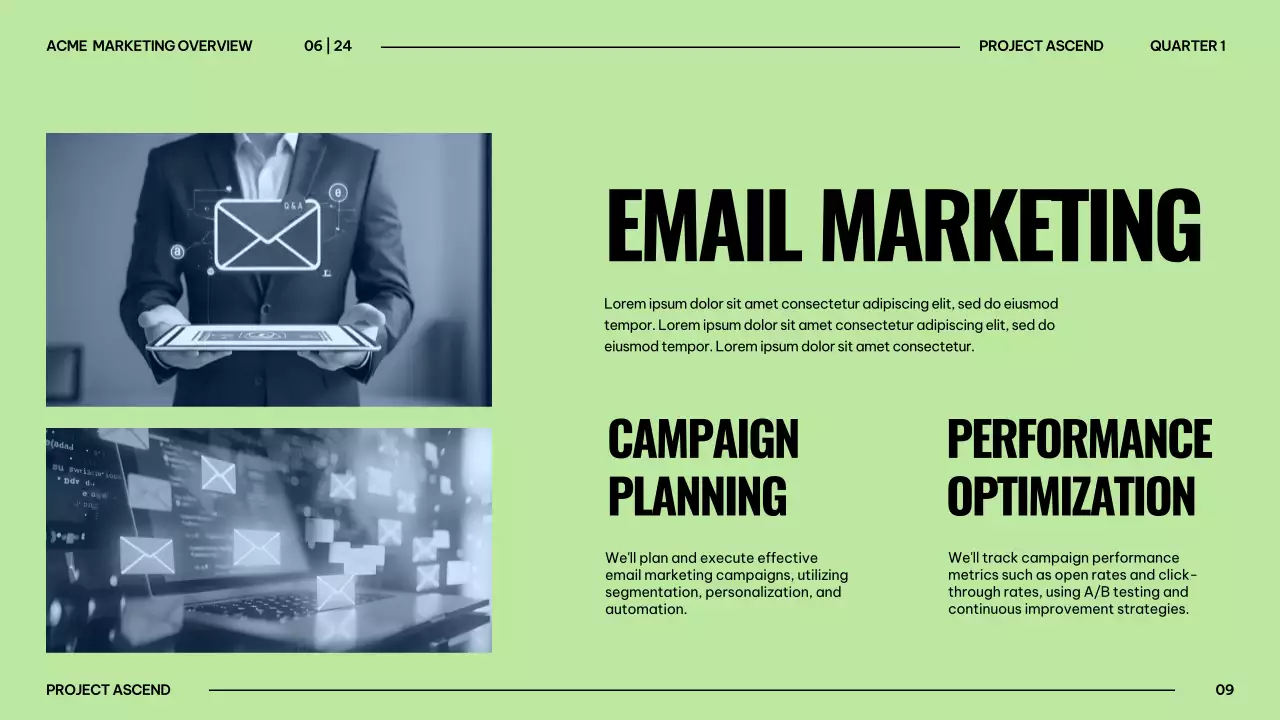 Orange Professional Marketing Presentation