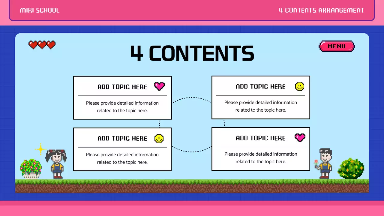 Presentasi Panduan Belajar Retro Pink