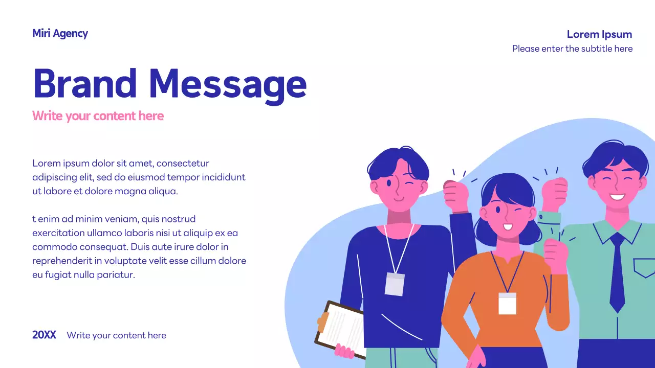 Blue Trendy Creative Agency Introduction Presentation