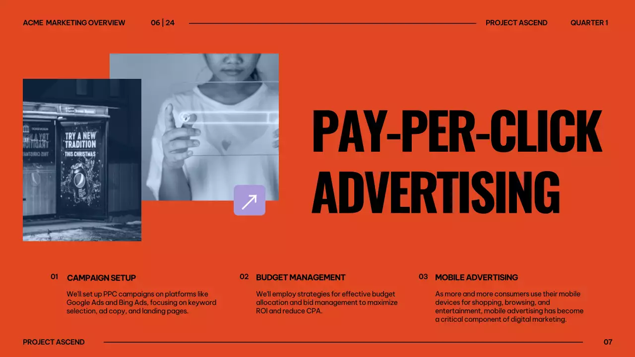 Orange Professional Marketing Presentation