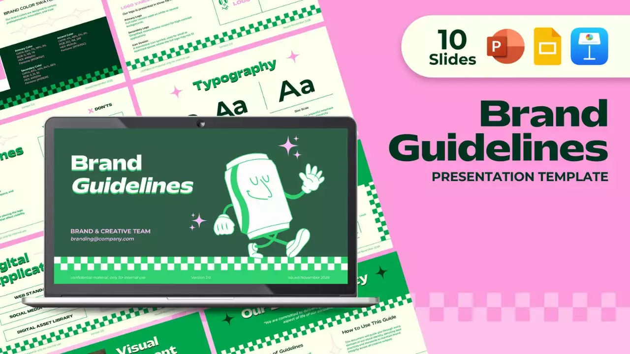 Green Modern Brand Guidelines Presentation