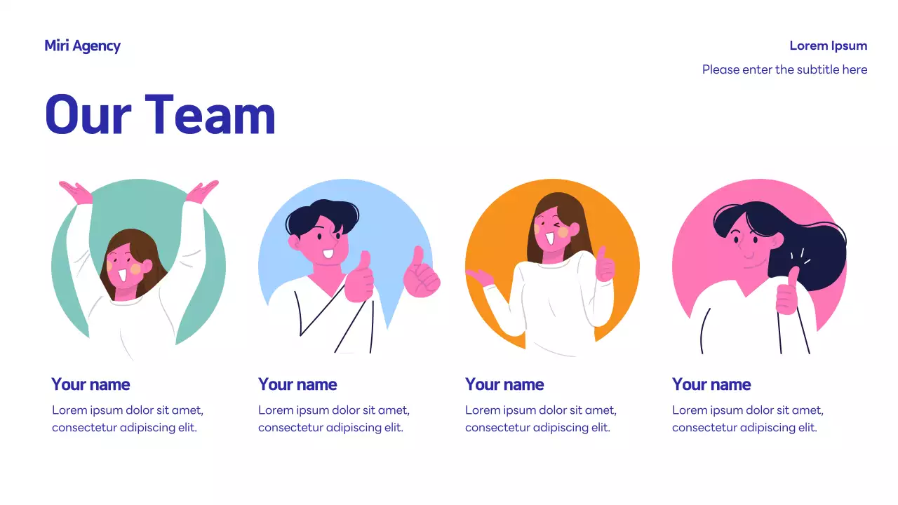 Blue Trendy Creative Agency Introduction Presentation