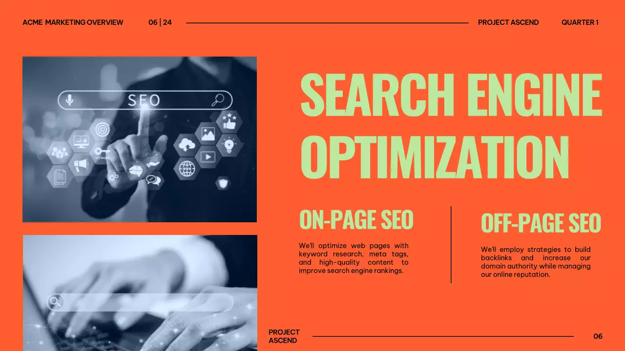 Orange Professional Marketing Presentation