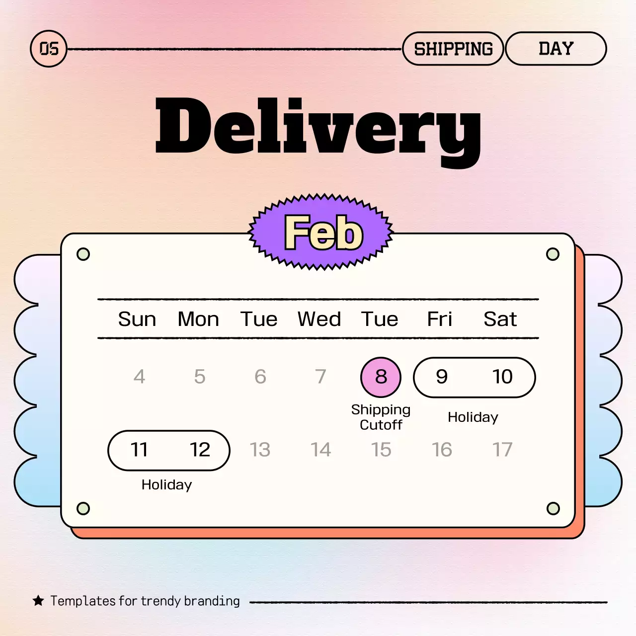 Pastel Trendy Branding Template Instagram Carousel