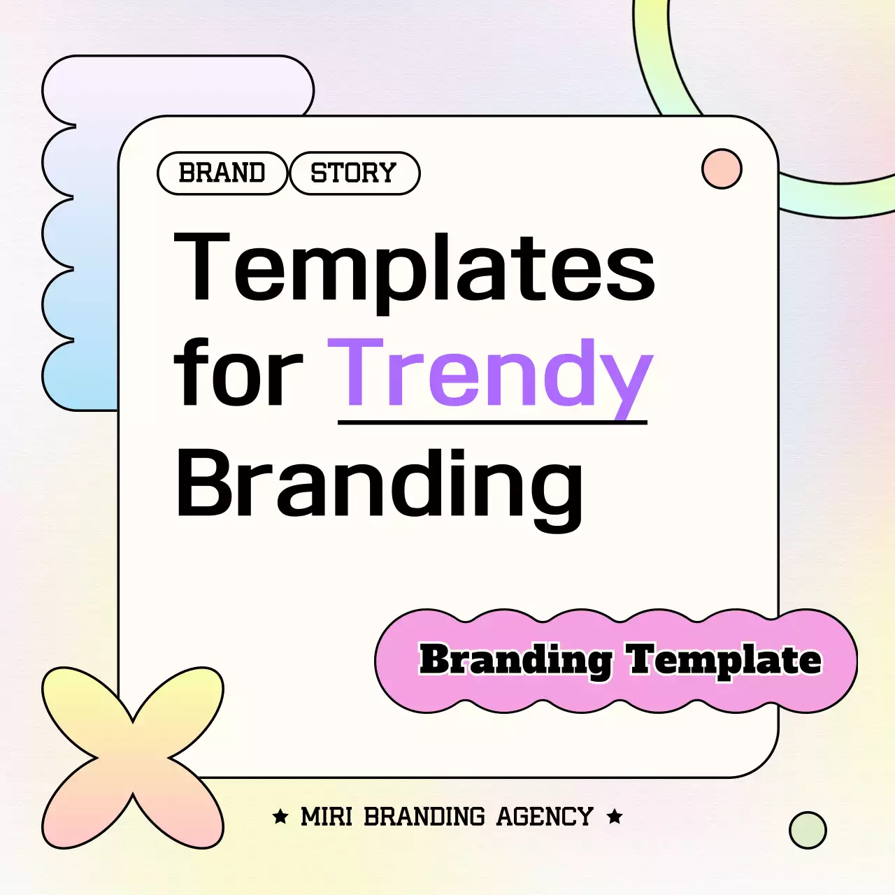 Pastel Trendy Branding Template Instagram Carousel