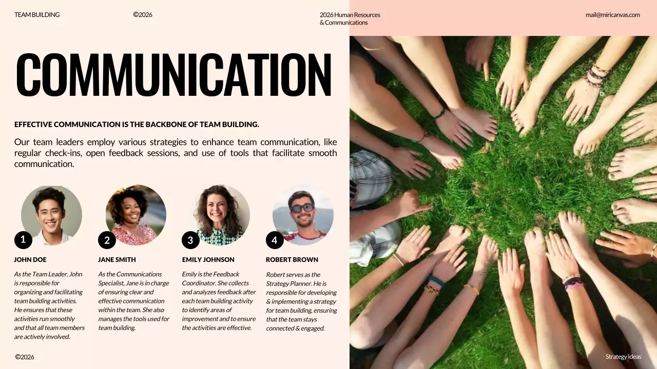 Beige Professional Team Presentation