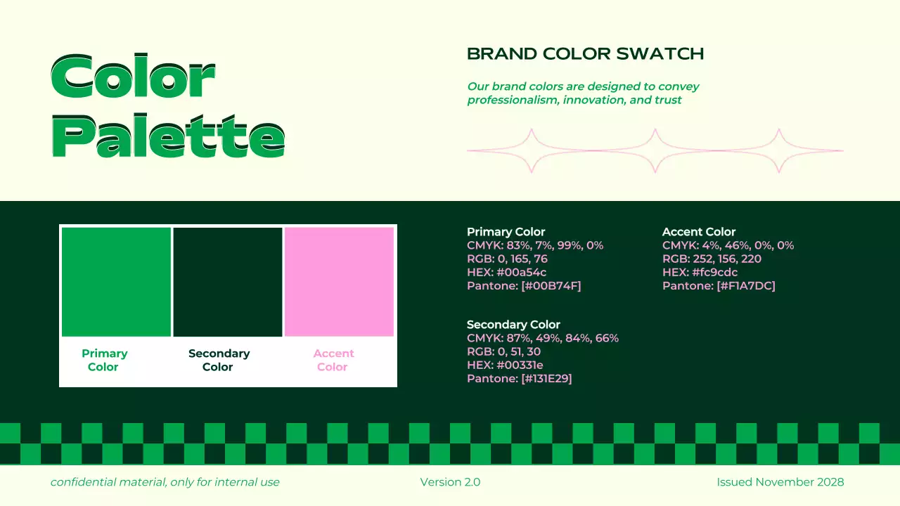 Green Modern Brand Guidelines Presentation