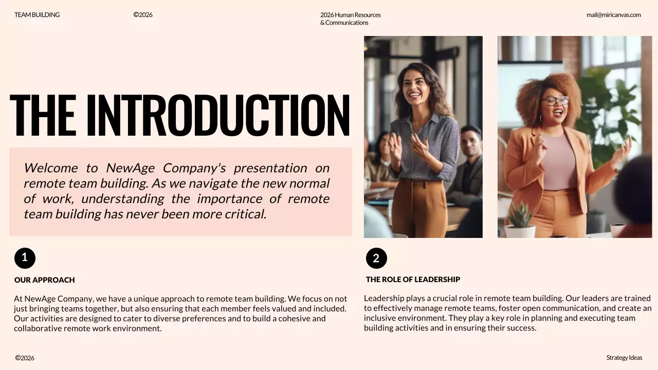 Beige Professional Team Presentation