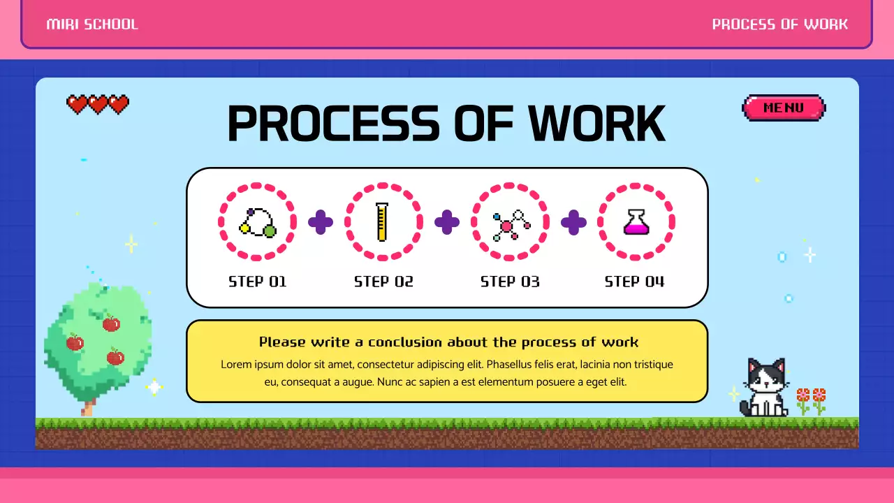 Presentasi Panduan Belajar Retro Pink