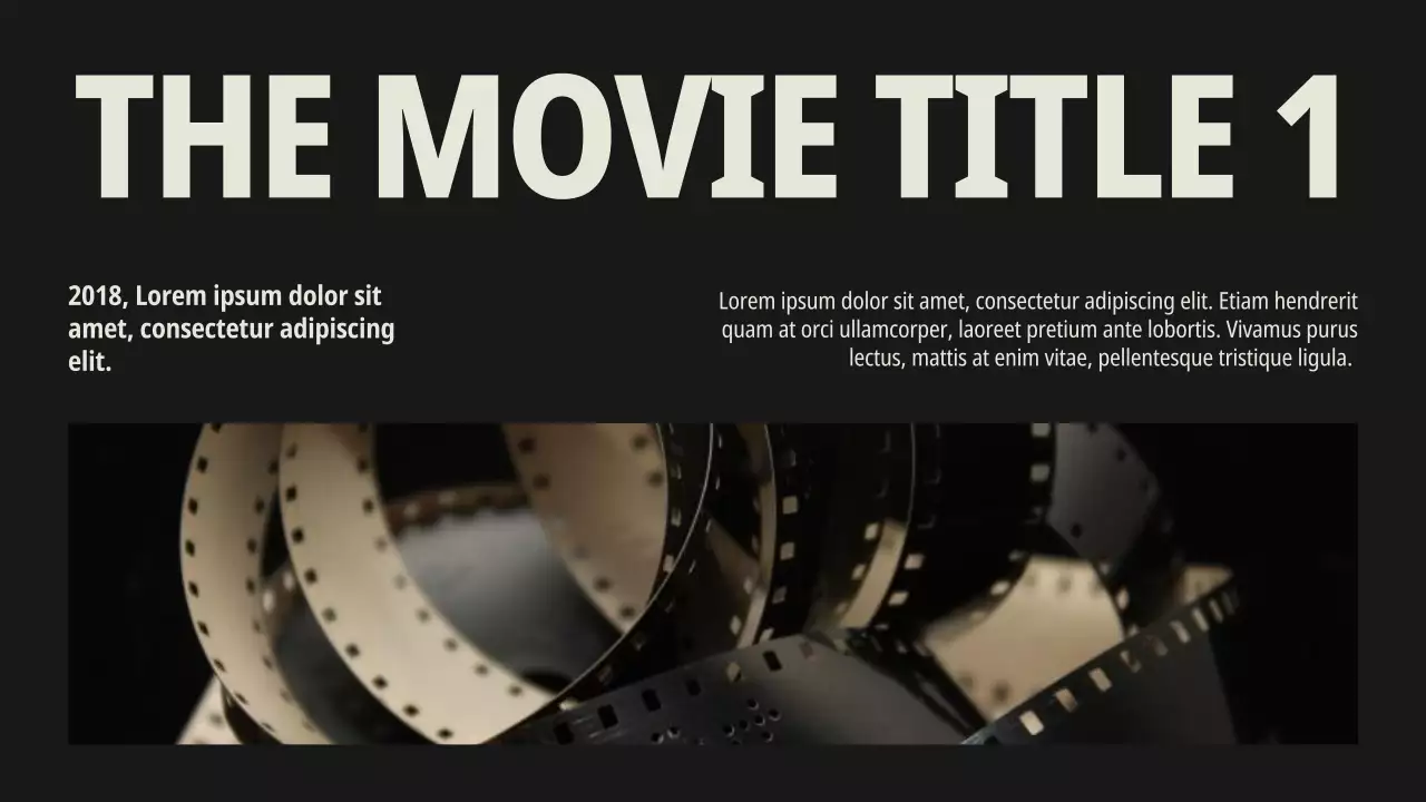 Beige Modern Film Portfolio Presentation