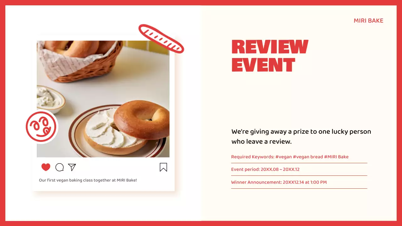 Red Modern Vegan Class Guide Presentation