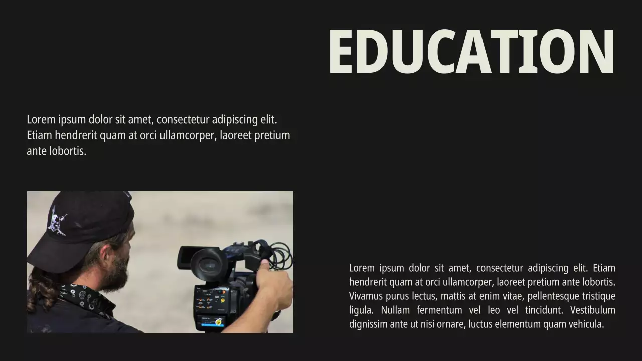 Beige Modern Film Portfolio Presentation