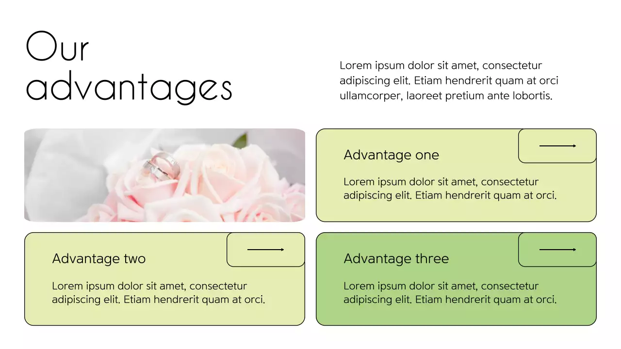 Green Elegant Flower Promotion Presentation