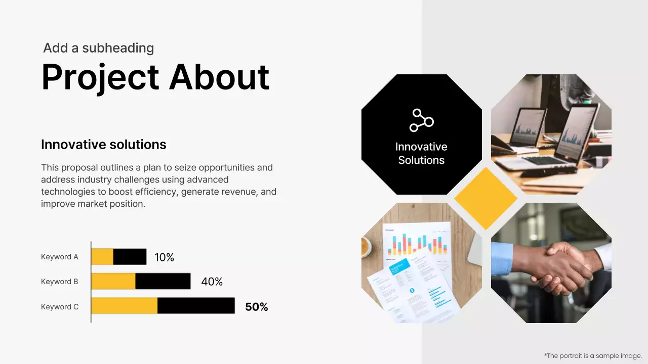 Apresentação do documento de proposta do projeto Yellow Modern