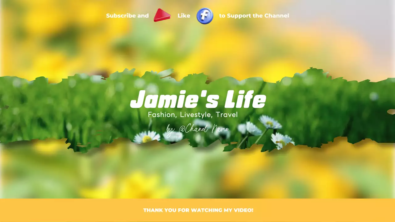 Green Modern Lifestyle Channel YouTube Thumbnail