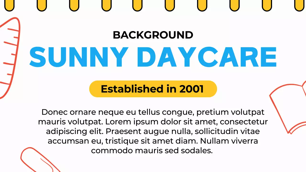 Yellow Playful Daycare Promotion Presentation