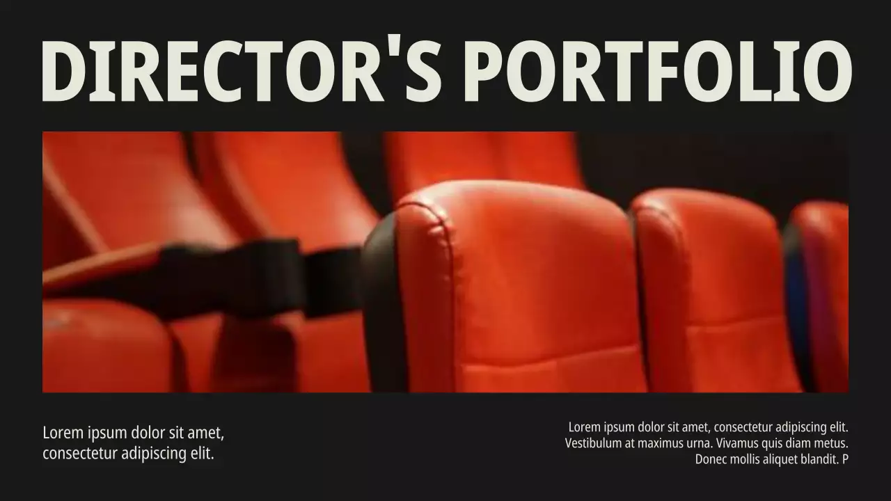 Beige Modern Film Portfolio Presentation