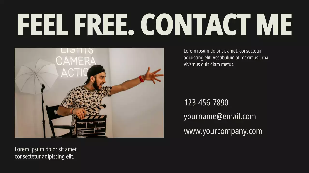 Beige Modern Film Portfolio Presentation